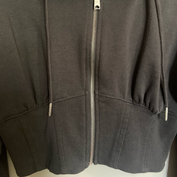 Garage Dark Gray Corset Zip up Hoodie XS - Picture 4 of 9